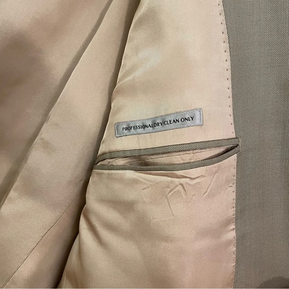 3 for‎ 25! Jones New York Collection Men's Beige Wool Silk Lightweight Blazer